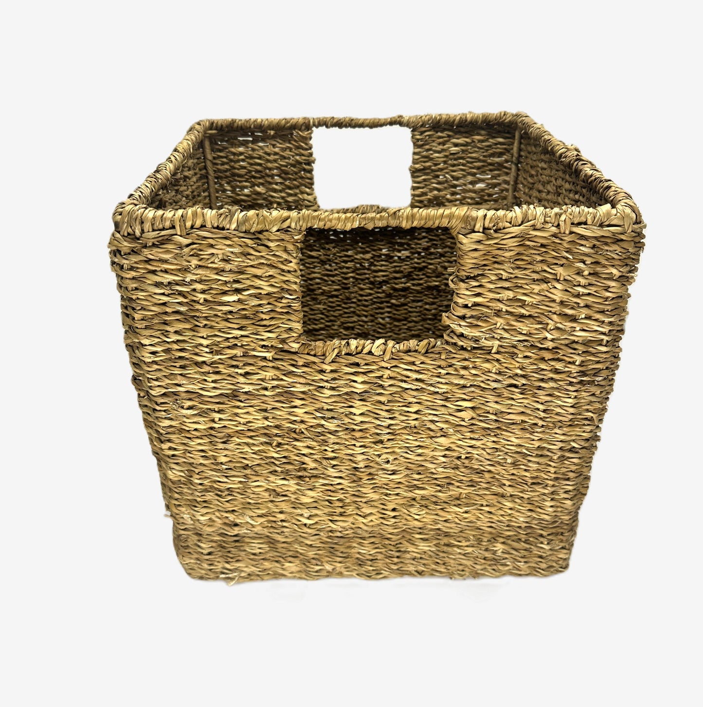 Sea-Grass Storage Box with Iron Frame – Natural Elegance Meets Durable Design