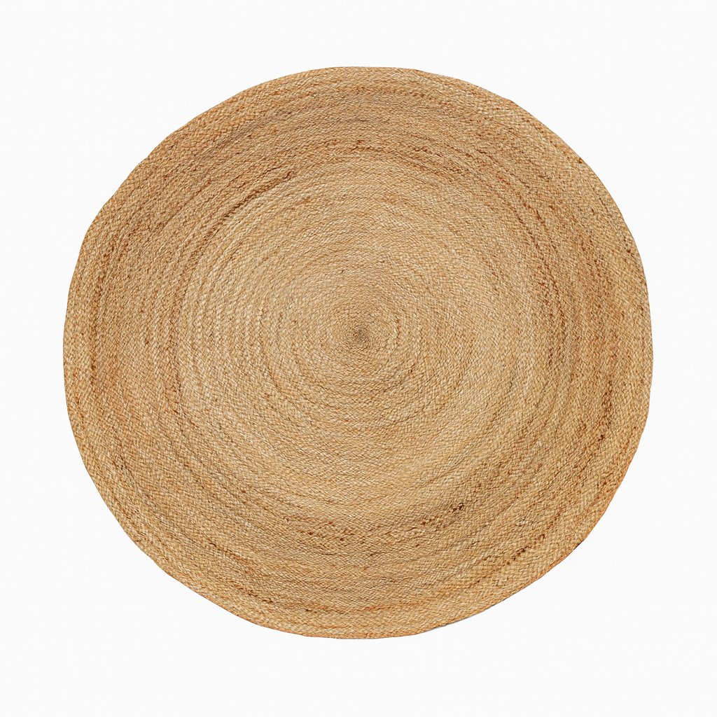 Handwoven Natural Jute Area Rug – Eco-Friendly & Durable Floor Accent