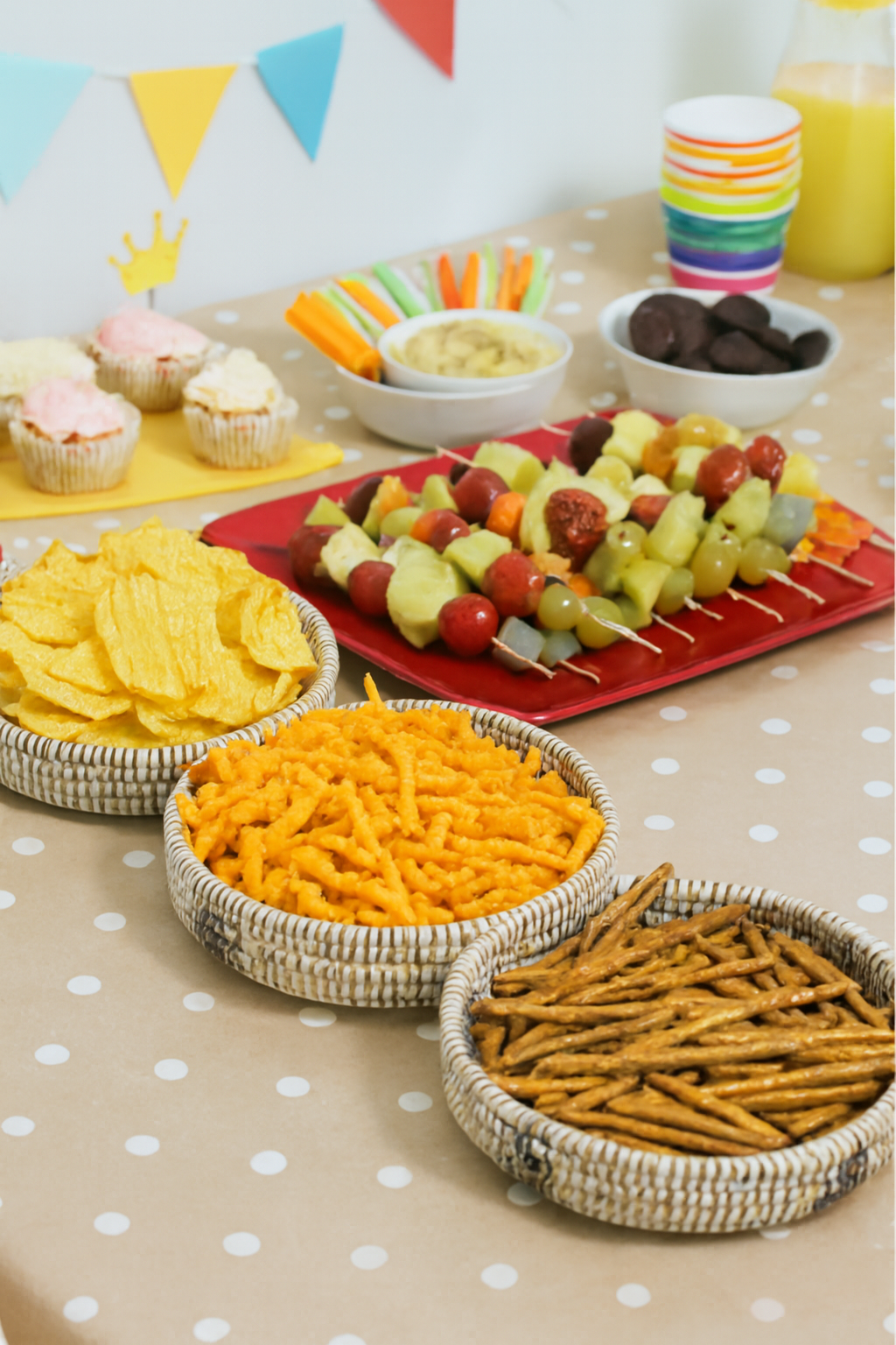 Handwoven Kans Grass Fruit & Snack Basket – Natural with Reinforced PP Frame(Set Of 3)