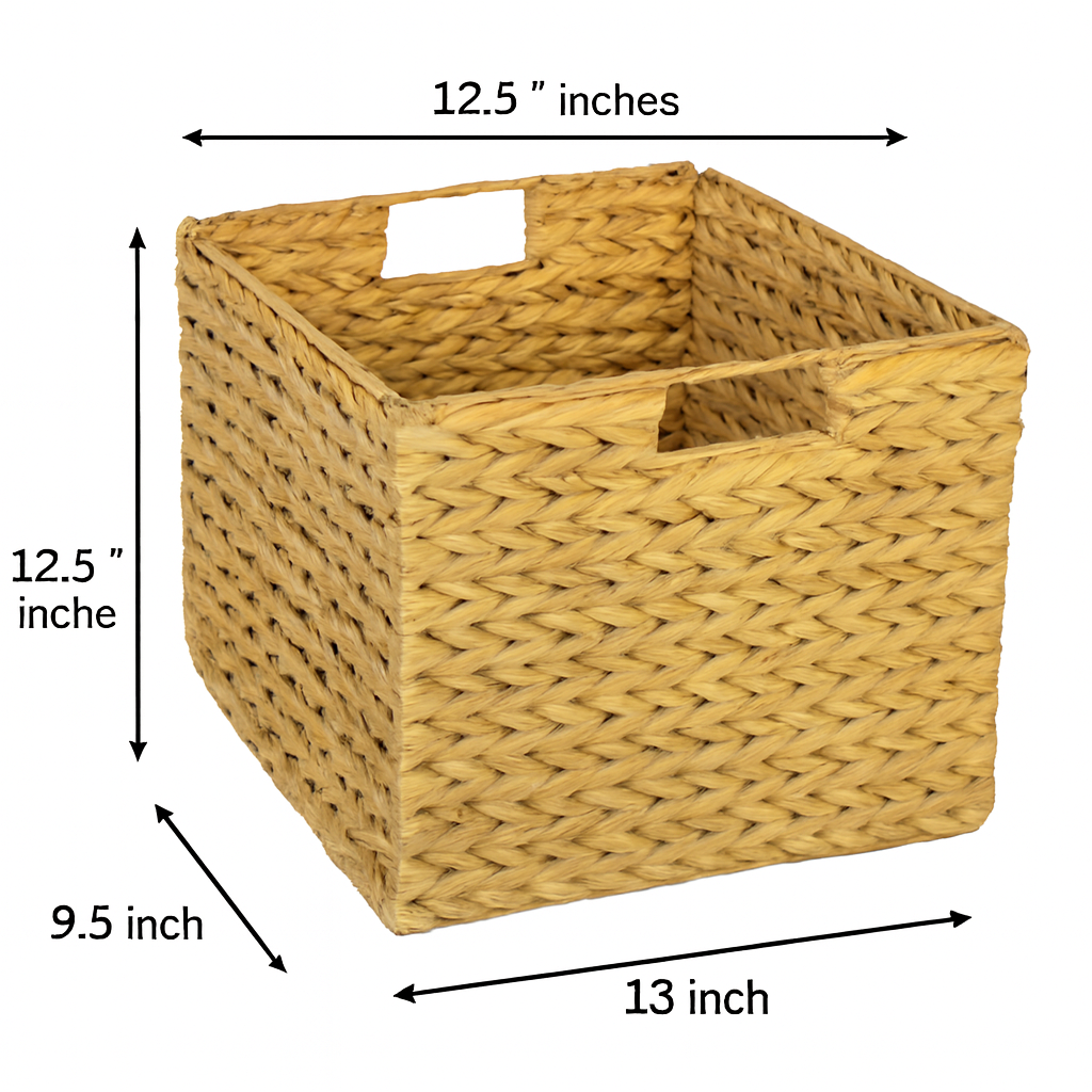 Sea-Grass Storage Box with Iron Frame – Natural Elegance Meets Durable Design