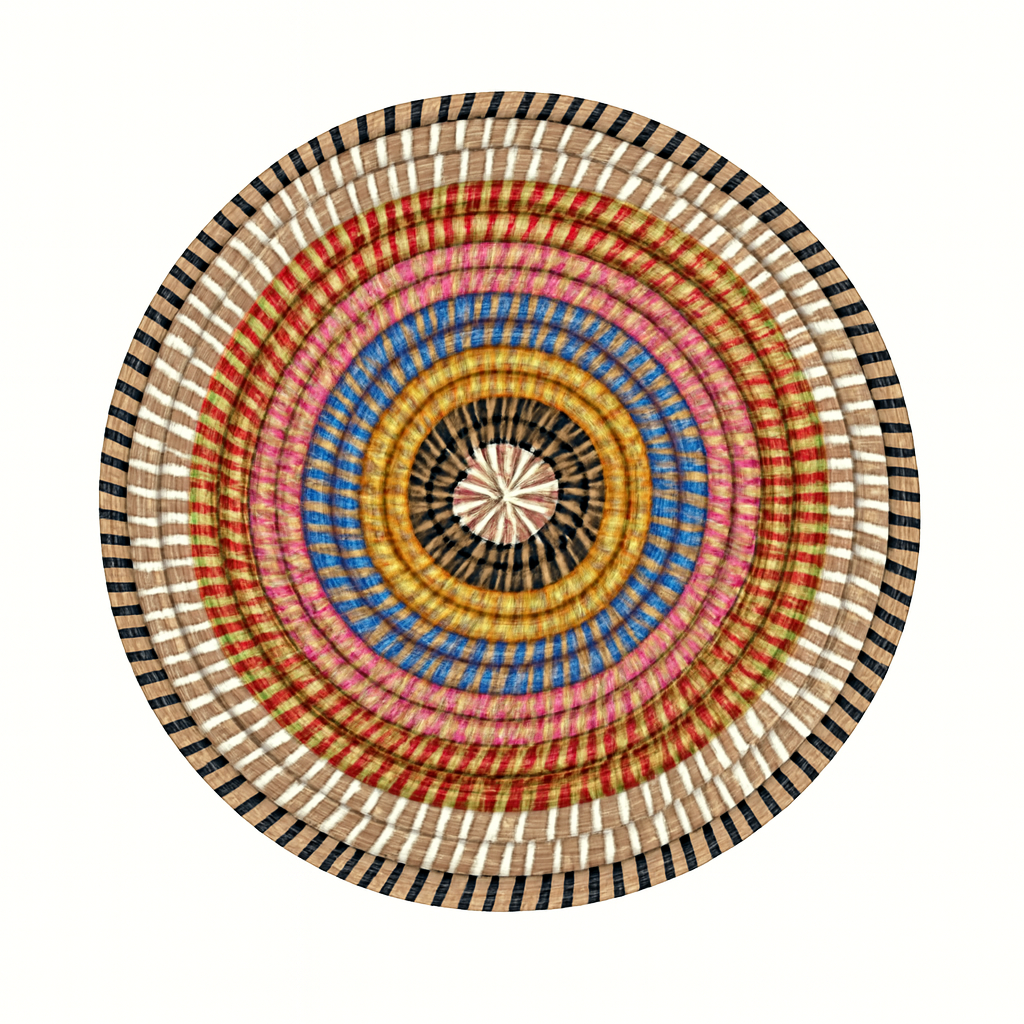 Handwoven Kans Grass Placemats – Natural Dining Table Set (Set of 4)